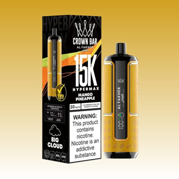 Kaufen Sie Gnstig Al Fakher Crown Bar Hypermax 15000 Puffs Zum Verkauf | Preis 9,59 | Grohandel | VSVAPE Kaufen Sie Gnstig Al Fakher Crown Bar Hypermax 15000 Puffs Zum Verkauf | Preis 9,59 | Grohandel | VSVAPE