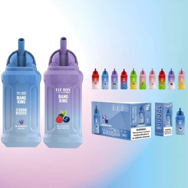 12000 vape kaufen elfbar elfa kaufen ELF Box Digital 12000 Puffs Disposable Vape 0% 2% 3% 5%  Nicotine 12 Tastes Rechargeable LED display Factory Direct